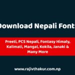Download Nepali Fonts